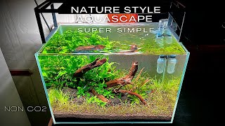 NANO AQUASCAPE | STEP BY STEP SETUP | NO CO2 | AQUASCAPING TUTORIAL