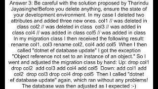 Entity Framework Core 2 1 Add Migration System NullReferenceException Object reference not set to an