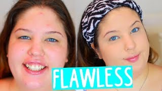 FLAWLESS Full Coverage Foundation Routine!!