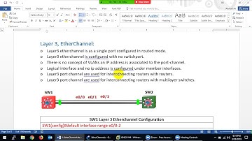 Lecture5(SW-300-115)-Configure & Verify EtherChannels