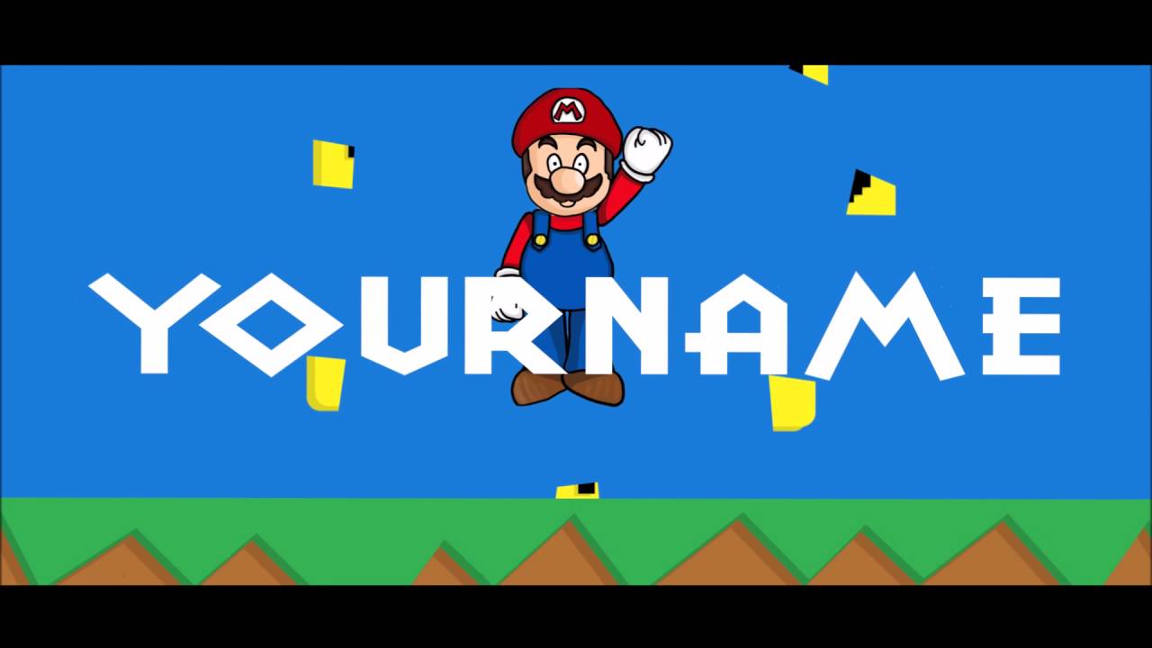 INTRO - TEMPLATE (super mario) [by SNOC] [ft. SNAC] xD - YouTube