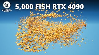 Unreal Engine 5 Thousands of Fish RTX 4090