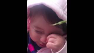 Cute 6 Month Old Gets Tickled By Grass