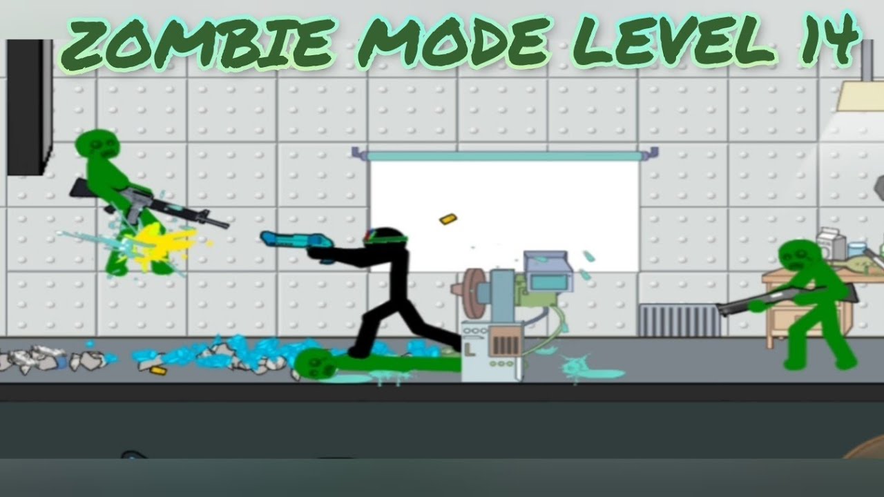 Anger of stick 5: zombie / level 14 zombie mode / arg 170 lvl 8 weapon / friend with gun