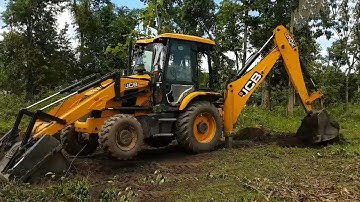 JCB 3DX in Action | Powerful Tree Root Removal