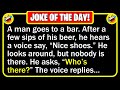  best joke of the day  a man walks into a quiet bar and orders a cold beer  funny jokes