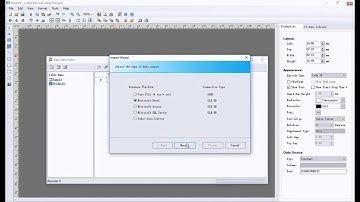 Import data from Excel file to the barcode label software