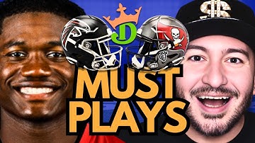 NFL DFS Falcons-Bucs MUST PLAYS (DraftKings Highest ROI Lineups!) | NFL DFS Picks