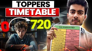 TOPPER'S TIME TABLE TO SCORE 720 MARKS IN NEET 2025 | AAYUSH KUMAR VERMA