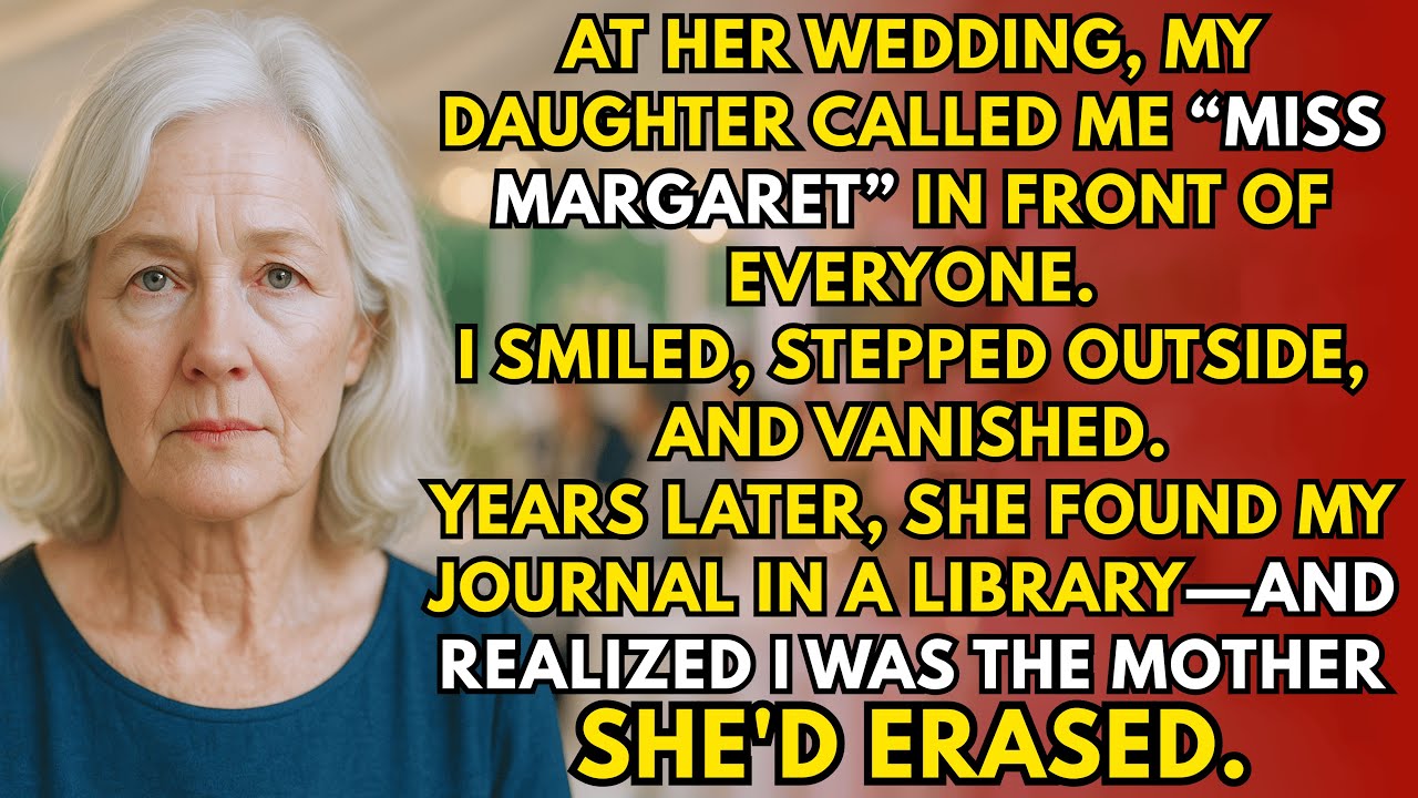 On Her Wedding Day, My Daughter Called Me ‘Miss Margaret’ — So I Left, And She Lost Me Forever