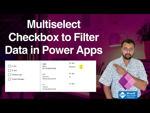 Multiselect Checkbox Filter in Power Apps Gallery