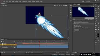 Animating a spaceship flying