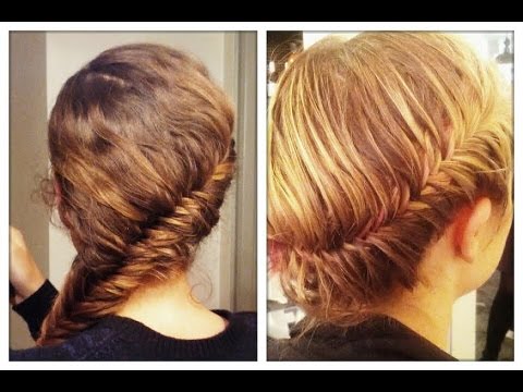 La tresse épi de blé collée (French fishtail braid)