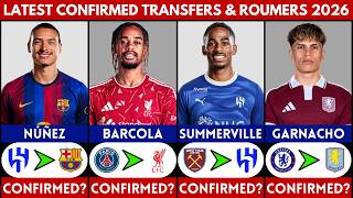 🚨 LATEST CONFIRMED TRANSFER NEWS AND RUMOURS 2026 | GARNACHO, SUMMERVILLE, BARCOLA, NUNEZ.......