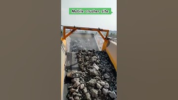 Mobile crusher station has a high output.