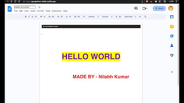 Google-docs Clone Made In React Js || Nilabh Kumar