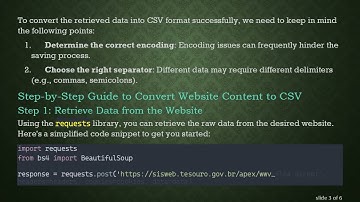 How to Convert Website Content to CSV in Python: Step-by-Step Guide