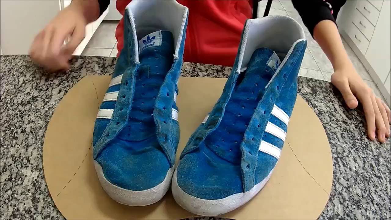 limpar tenis de camurça claro