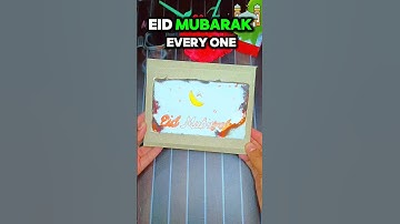 WOW! Beautiful Eid Card 2025 Idea You Must Try! 🌙✨ #subscribe #shorts #viralvideo