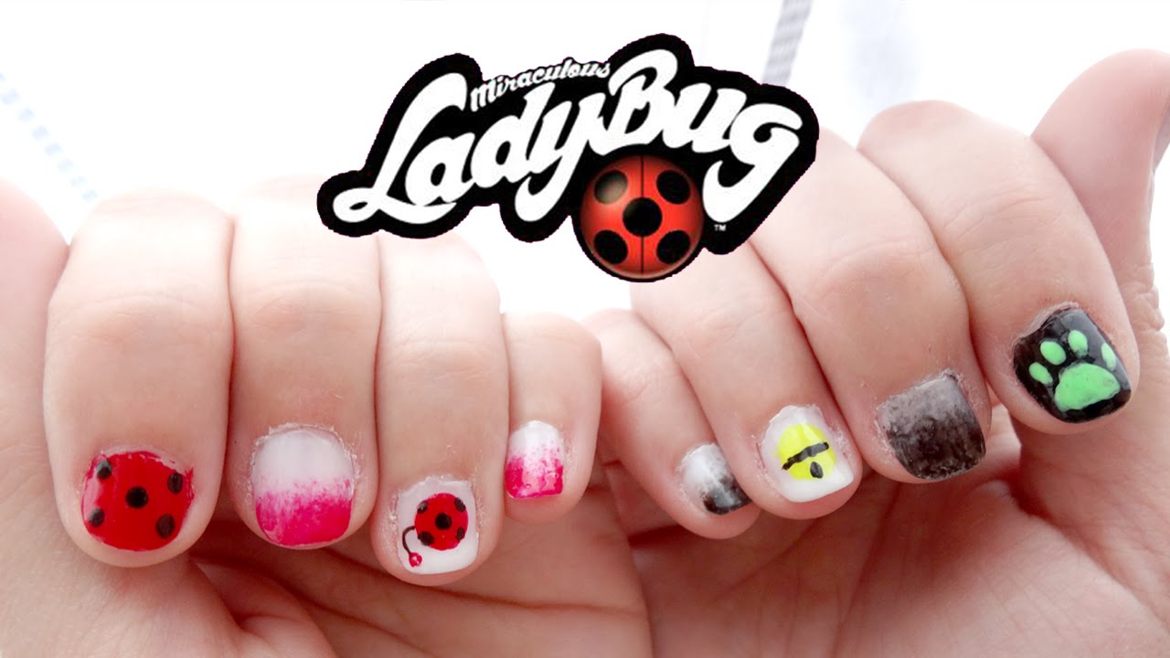 Nail Art Miraculous Ladybug Youtube