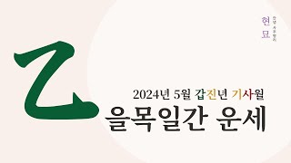 2024년 5월 을목일간 운세