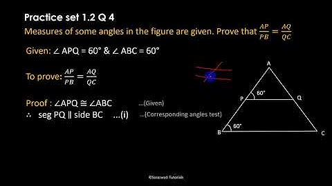 Similarity Class 10 SSC | Practice Set 1.2 | Question no 4 | Maharashtra Board #short_Solutions
