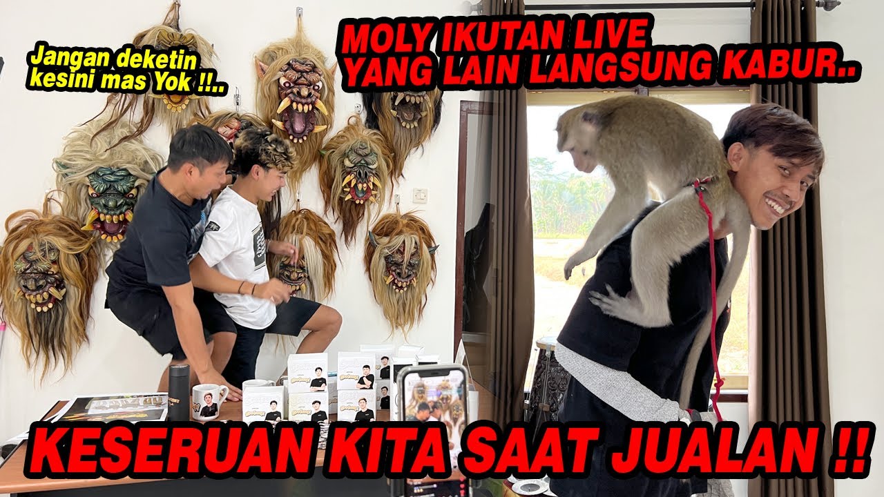 Beginilah keseruan kita saat jualan !! DIAM-DIAM BAWA MASUK MOLY KEDALAM STUDIO