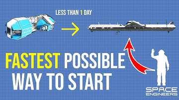 Space Engineers FASTEST Start Guide, Pod to Big Ship in Less Than a Day. Works in Vanilla Survival