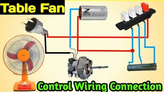 Table Fan Wiring Connection at Home || 3 Speed table fan wiring diagram