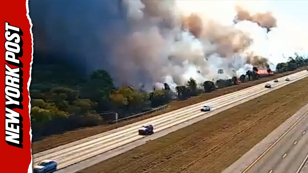 Massive Wildfire Erupts in South Florida Swampland Nature Preserve ...