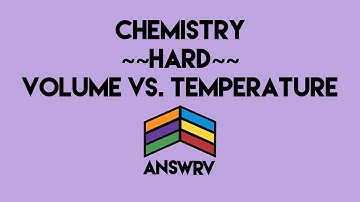 Chemistry: PV=nRT Gas Graphs // ANSWRV