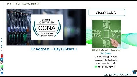 CML INFOTECH   CCNA 10    Day 03   Part01   IP Address