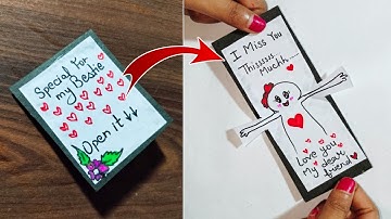 😍 WHITE PAPER ❤️😍 Cute Birthday Card | Best Friend Gift Ideas | Birthday Card Drawing | Card for Mom