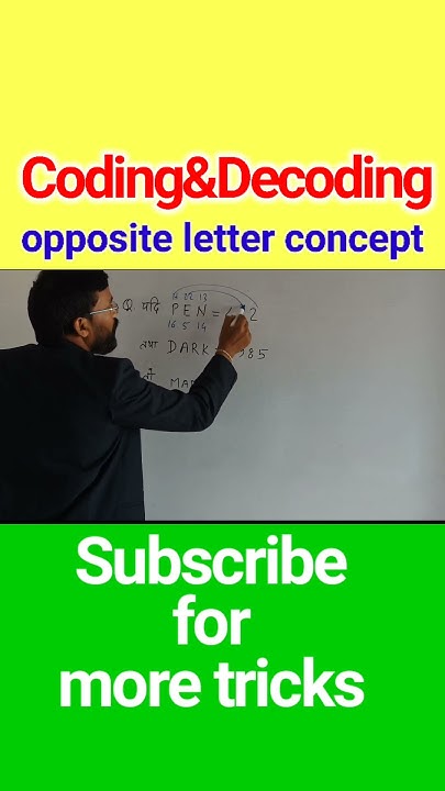 Coding&Decoding|opposite letter concept#shorts#youtubeshorts# ...