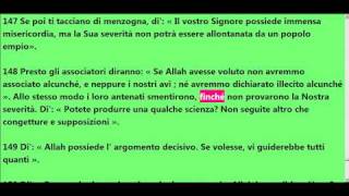 Il Qurano traduzione italiana capitolo 6 parte 4