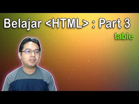 Video: Cara Melukis Jadual Dalam HTML