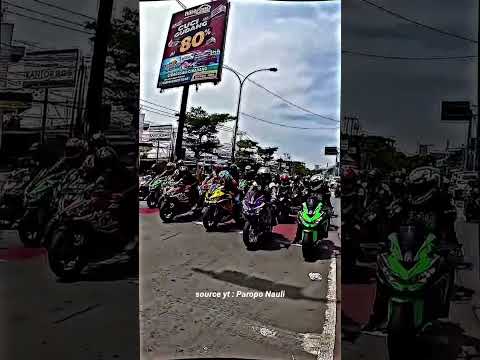 Ketika puluhan Zx25r start di lampu merah auto jadi pusat perhatian #paroponauli #zx25r