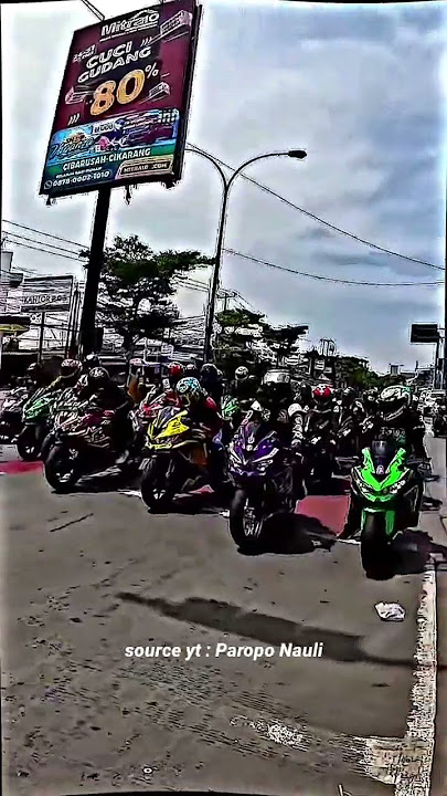 Ketika puluhan Zx25r start di lampu merah auto jadi pusat perhatian #paroponauli #zx25r