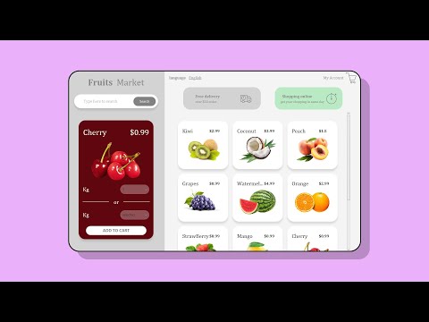 JavaFX UI: Fruits Market Design & Dynamic GridPane