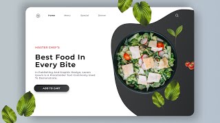 Food Ordar E-Commerce Website Design | Figma Tutorial | Figma Speed Art Tutorial | 2021 | Part 02 |