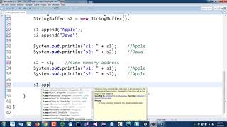 Java - Mutable StringBuffer and StringBuilder Classes Demo