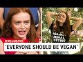 Sadie sinks demands everyone goes vegan heres why