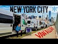 Living RENT FREE in NYC - The Van Dwellings of New York City #VANLIFE WINTER