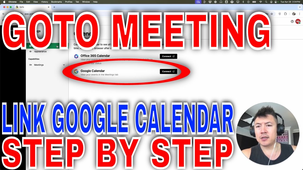 How To Link Connect Google Calendar To GoTo Meeting 🔴 - YouTube