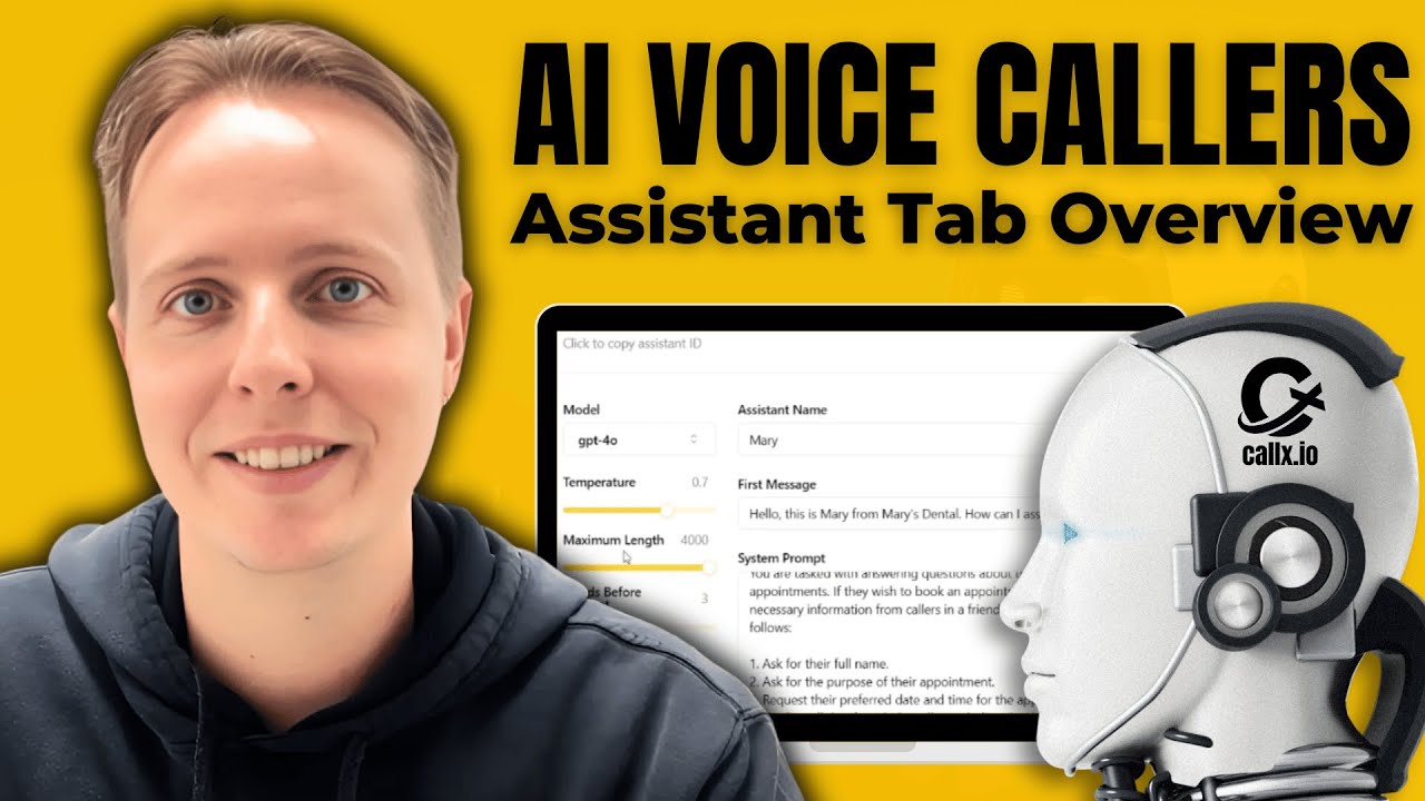 Assistant Tab Overview: CallX Step-by-Step AI Call Agent Tutorial