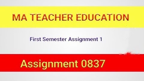 AIOU solved assignment 1 code 0837 |Educational Research 0837