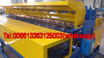 Coil Feeding Full automatic welded wire mesh machine+wire mesh rolling machine