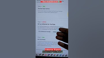 Step 2 error solve || youtube adsense step 2 error fix in adsense 2025 |#googleadsense