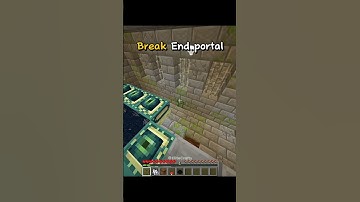 Break End Portal Frame 🤫 #minecraft #shorts