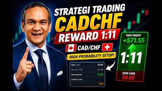 STRATEGI CADCHF TERBARU 🔥 Reward 1:11! High Probability Setup + Risk Management Jelas